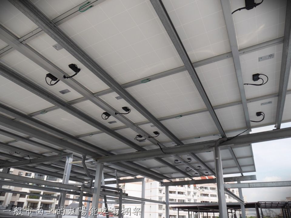 太陽能遮雨棚架的材質-鍍鋅鋼板