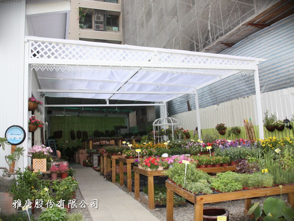 歐式花棚架設計-台中迦南休閒農莊花棚架