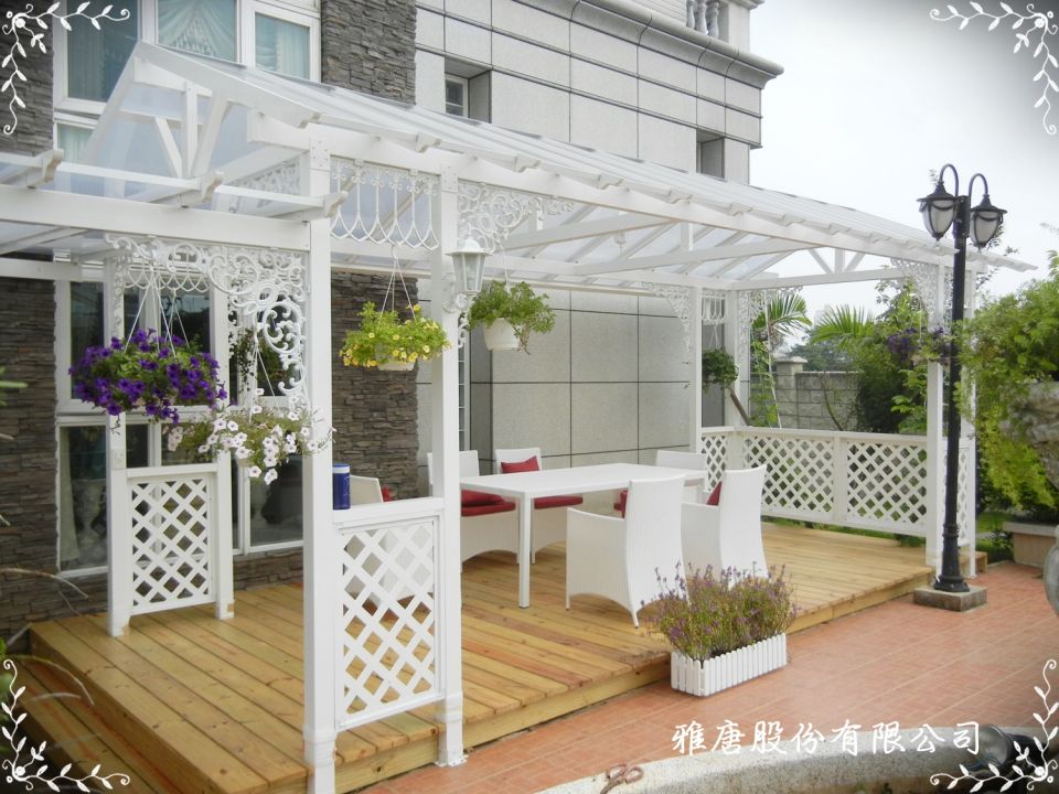 歐風涼亭設計-台北私人花園涼亭