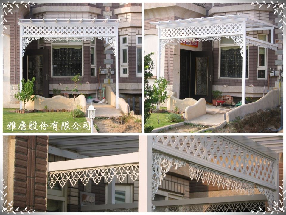 鋁合金遮雨棚-新竹美觀遮雨棚耐用設計-前院-雅唐專業鋁合金遮雨棚棚架